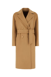 Camel cashmere and wool coat -  | Wise
