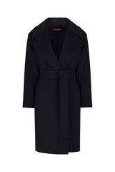 Midnight blue wool coat -  | Wise
