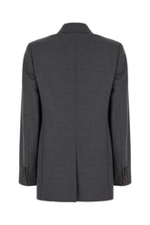 Grey stretch wool blazer -  | Wise
