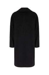 Cappotto in misto alpaca nero -  | Wise
