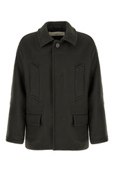Charcoal wool coat -  | Wise