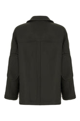 Charcoal wool coat -  | Wise