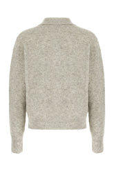 Grey stretch wool blend polo shirt -  | Wise