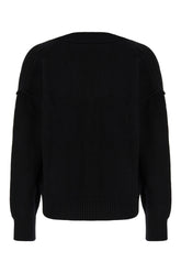 Black wool cardigan -  | Wise