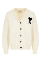 Ivory wool cardigan -  | Wise