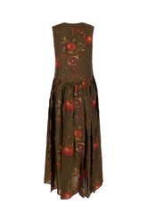 Printed viscose and cupro dress -  | Wise