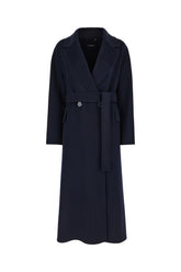Navy blue wool coat -  | Wise