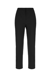 Black stretch polyester blend pants -  | Wise