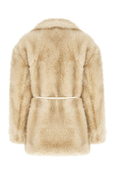 Cappotto in eco pelliccia sabbia -  | Wise