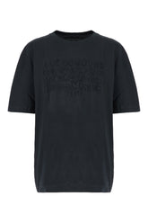 T-shirt oversize in cotone ardesia -  | Wise