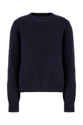 Maglione in misto lana blu notte -  | Wise