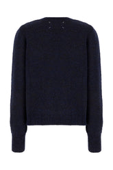 Maglione in misto lana blu notte -  | Wise