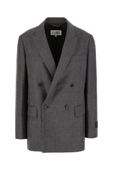 Giacca in lana grigio scuro -  | Wise