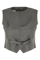 Gilet in viscosa grafite -  | Wise