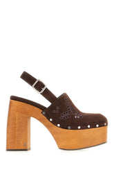 Chocolate suede pumps -  | Wise