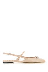 Pastel pink leather Belinda ballerinas -  | Wise