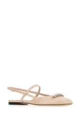 Pastel pink leather Belinda ballerinas -  | Wise