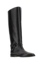 Black leather Lawton boots -  | Wise