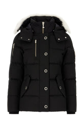 Black cotton blend down jacket -  | Wise