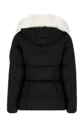 Black cotton blend down jacket -  | Wise