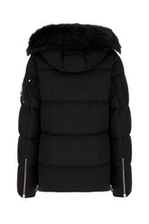 Black cotton blend down jacket -  | Wise