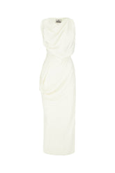 White polyester dress -  | Wise