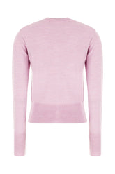 Mauve wool cardigan -  | Wise