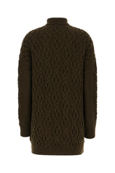 Abito maglione in misto lana fango -  | Wise