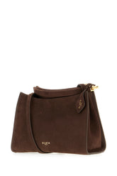 Chocolate leather Square crossbody bag -  | Wise