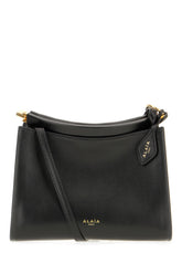 Black leather small Square crossbody bag -  | Wise