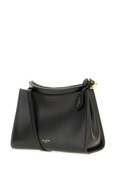 Black leather small Square crossbody bag -  | Wise