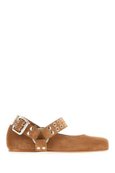 Ballerine in pelle scamosciata cammello -  | Wise