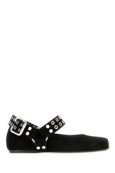 Black suede ballerinas -  | Wise