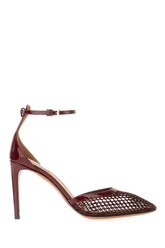 Burgundy mesh pumps -  | Wise