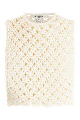 Ivory cotton blend top -  | Wise