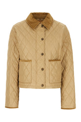 Beige nylon padded jacket -  | Wise