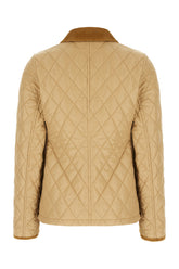 Beige nylon padded jacket -  | Wise