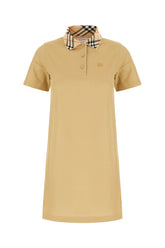 Ochre piquet polo dress -  | Wise