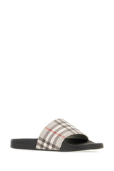 Black polyurethane slippers -  | Wise