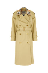 Khaki green cotton trench -  | Wise