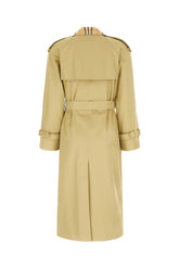 Khaki green cotton trench -  | Wise