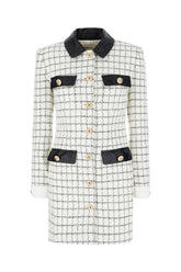 Embroidered wool blend dress -  | Wise