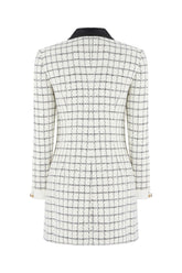 Embroidered wool blend dress -  | Wise
