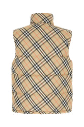 Printed polyester sleeveless down jacket -  | Wise