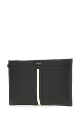 Black leather clutch -  | Wise