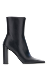 Black leather ankle boots -  | Wise