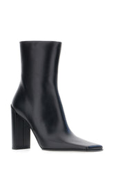 Black leather ankle boots -  | Wise