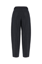 Pantalone in lana grigio scuro -  | Wise