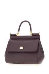 Borsa a mano Sicily media in pelle melanzana -  | Wise