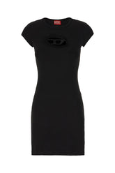 Black stretch cotton dress -  | Wise
